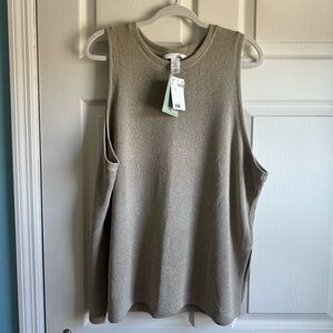 H&M Taupe Sleeveless Muscle Tee